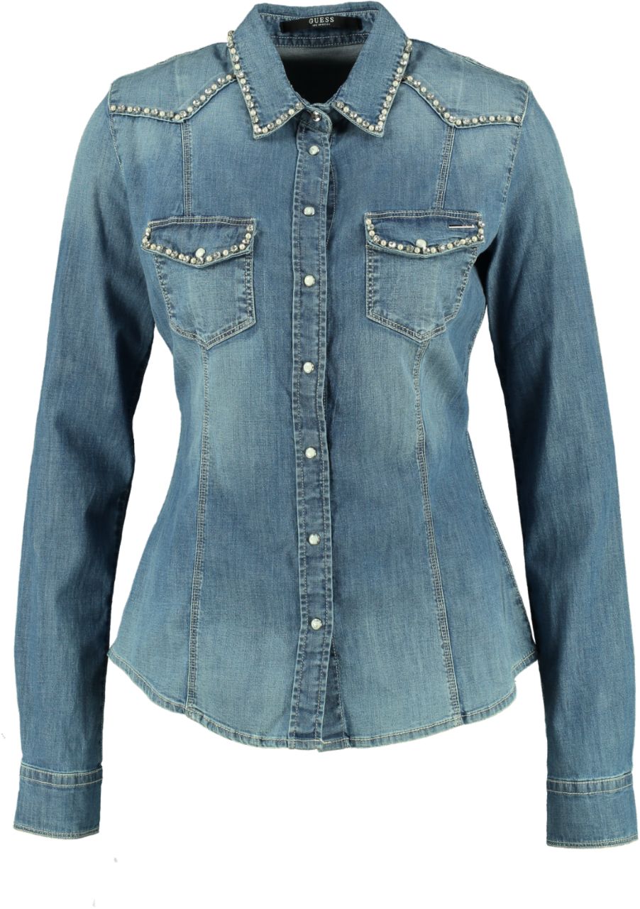 Guess lalima denim shirt online