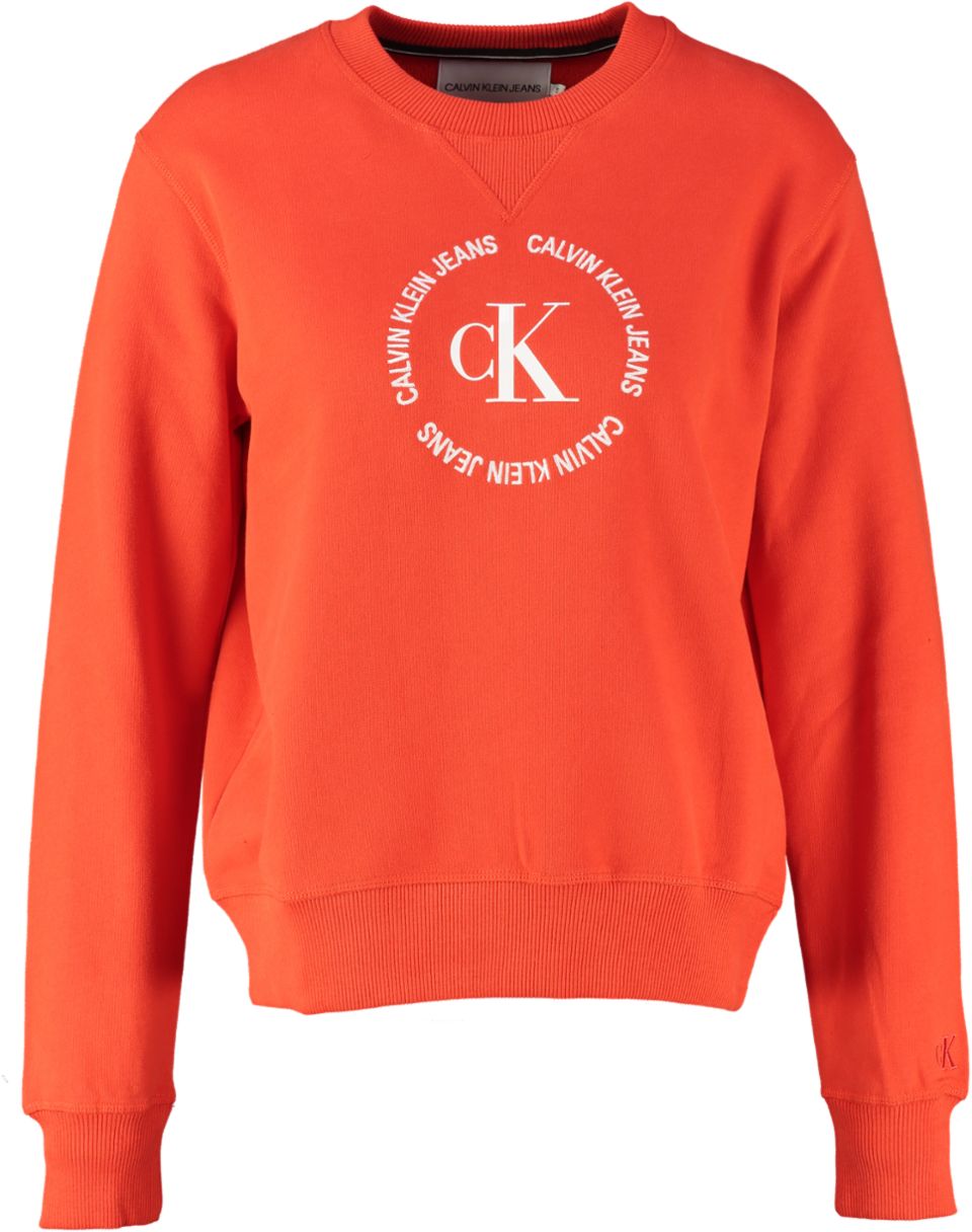 pop hooi serveerster Dameskleding Truien & Vesten Calvin Klein Sweater CK ROUND LOGO RELAXE -  Bergmans Fashion Outlet - Webshop | GRATIS VERZENDING!