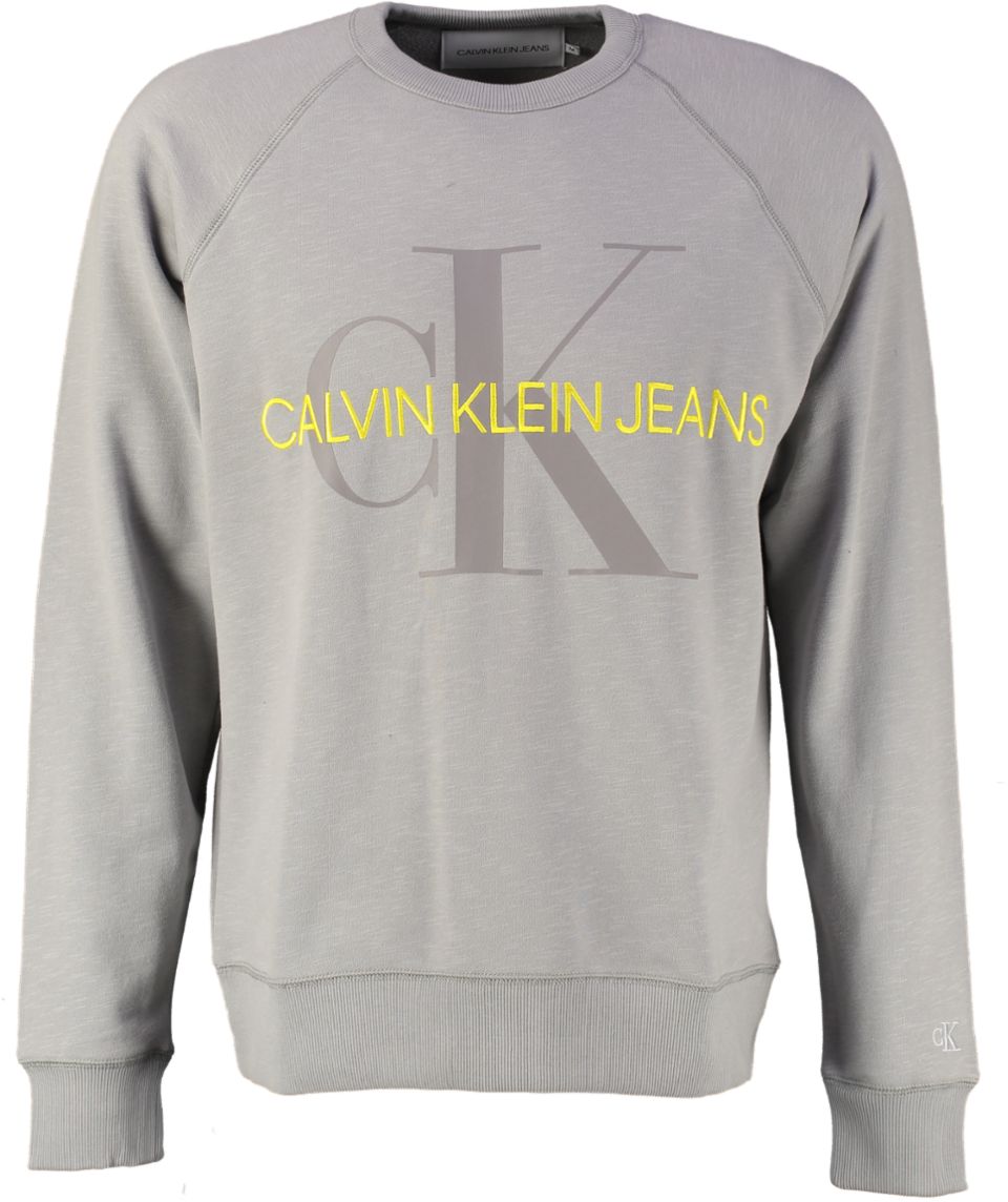 Herenkleding Truien Vesten Calvin Klein Sweater VEGETABLE DYE MONO Bergmans Fashion Outlet Webshop GRATIS VERZENDING
