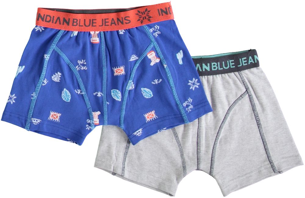 Indian Blue Underwear GUTS TRIBE + SOLID GREY