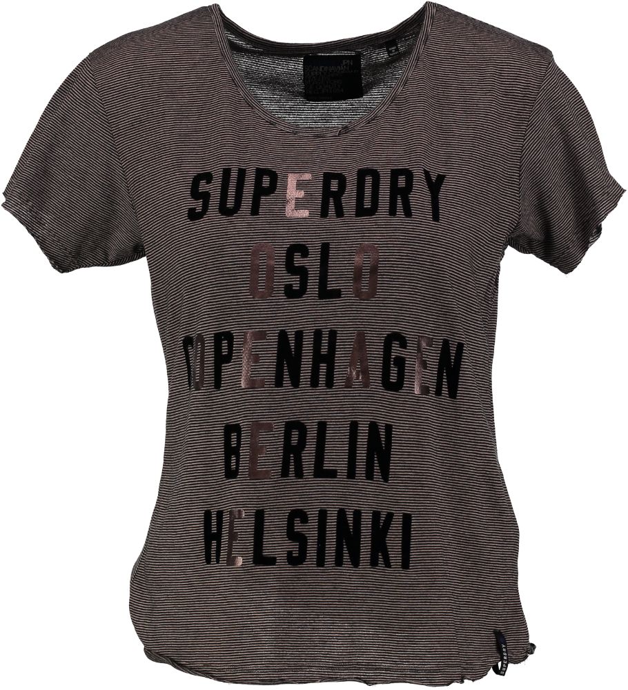 Superdry T-shirt NORDIC STRIPE CITY TEE