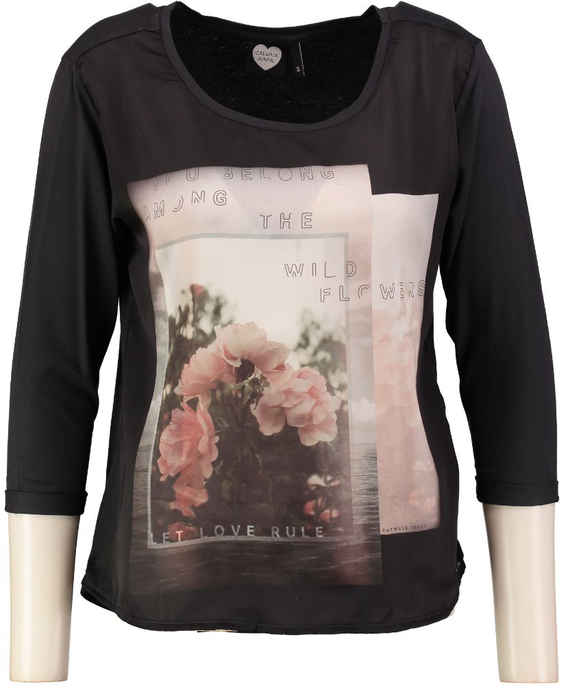 Catwalk Junkie Longsleeve Ls Rose Garden catwalk junkie kopen in de aanbieding