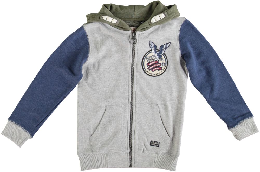 Petrol Sweatvest petrol kopen in de aanbieding