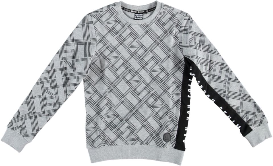 Crush Denim Sweater CREW AOP