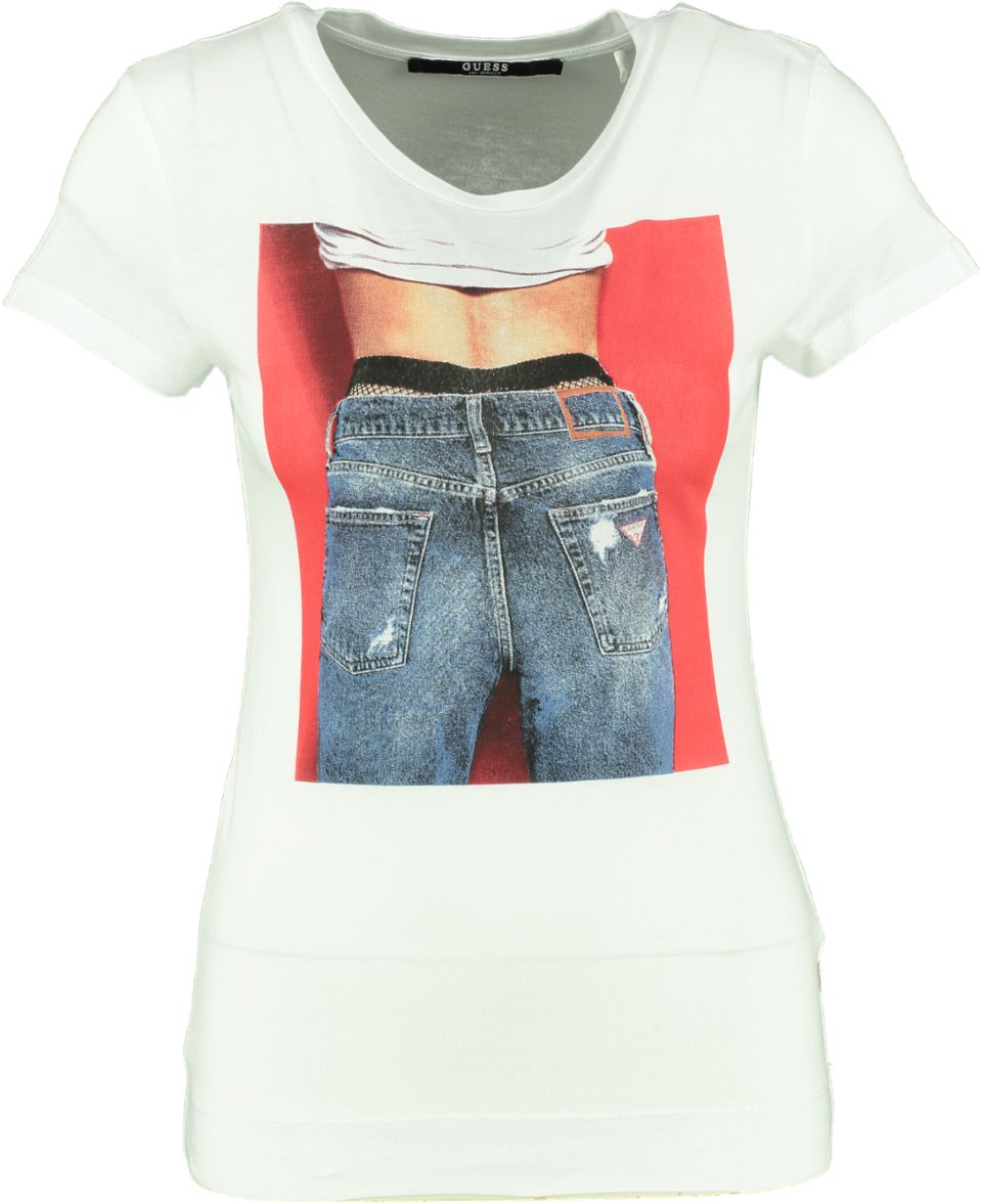 Guess T Shirt Denim guess kopen in de aanbieding