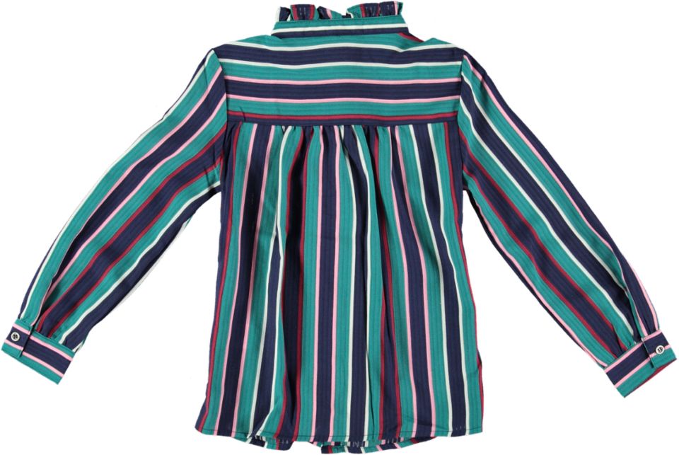 Indian Blue Blouse STRIPED