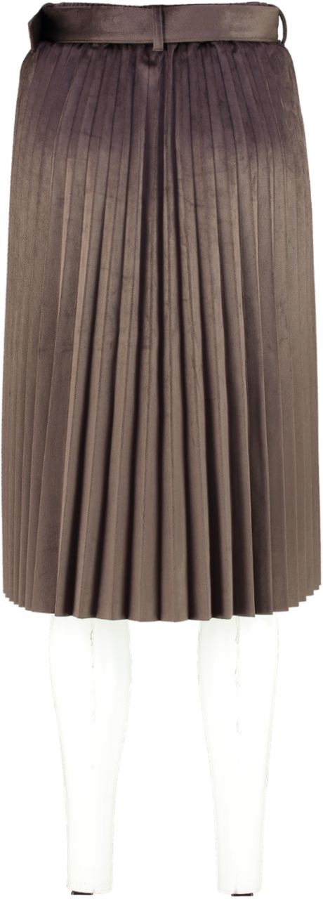 Yaya Rok Velvet pleated mid