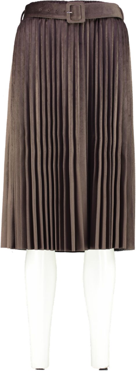 Yaya Rok Velvet pleated mid