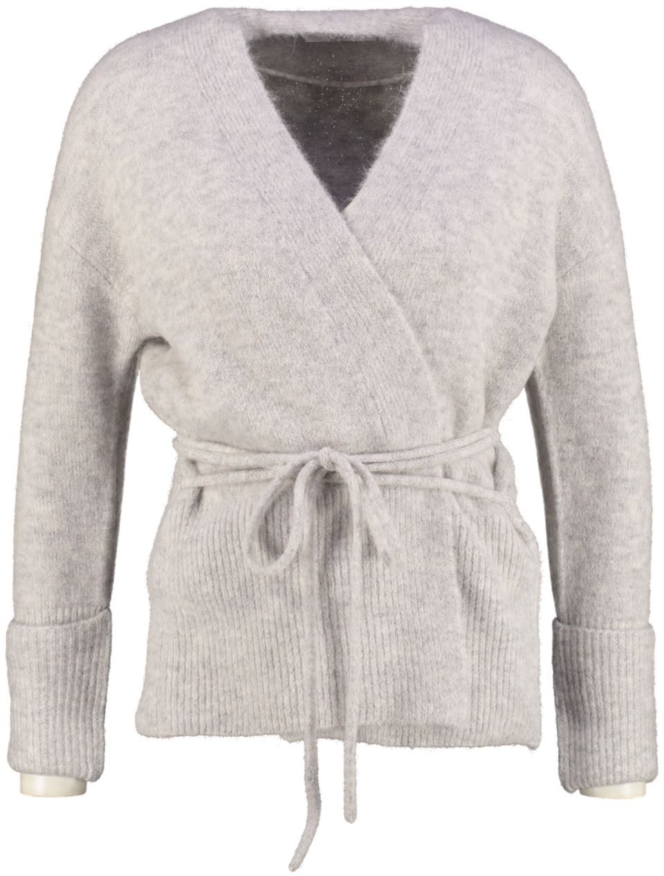 Yaya Vest Rib cardigan with 