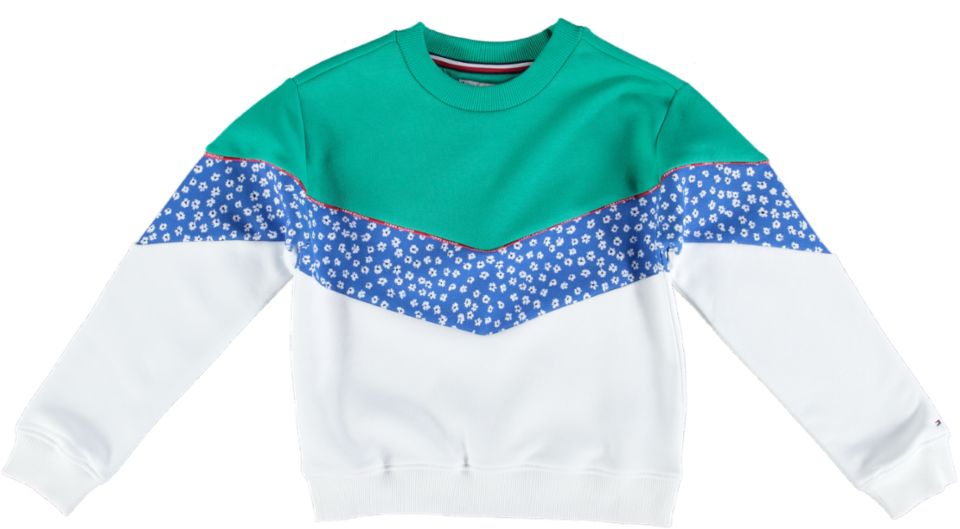 Tommy Hilfiger Sweater FLORAL BLOCKING CRE