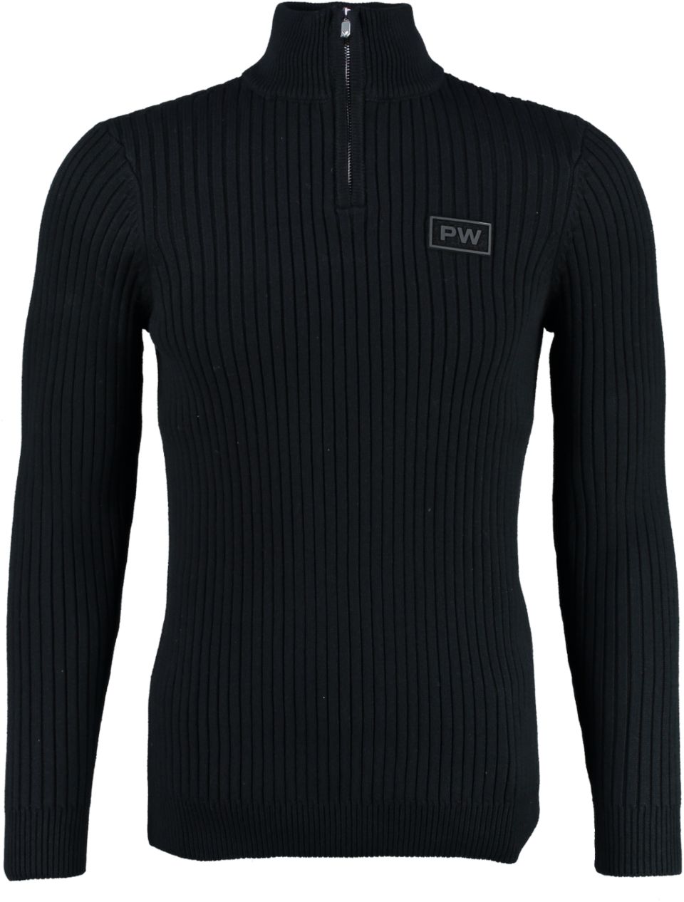 Purewhite Trui Half zip heavy 