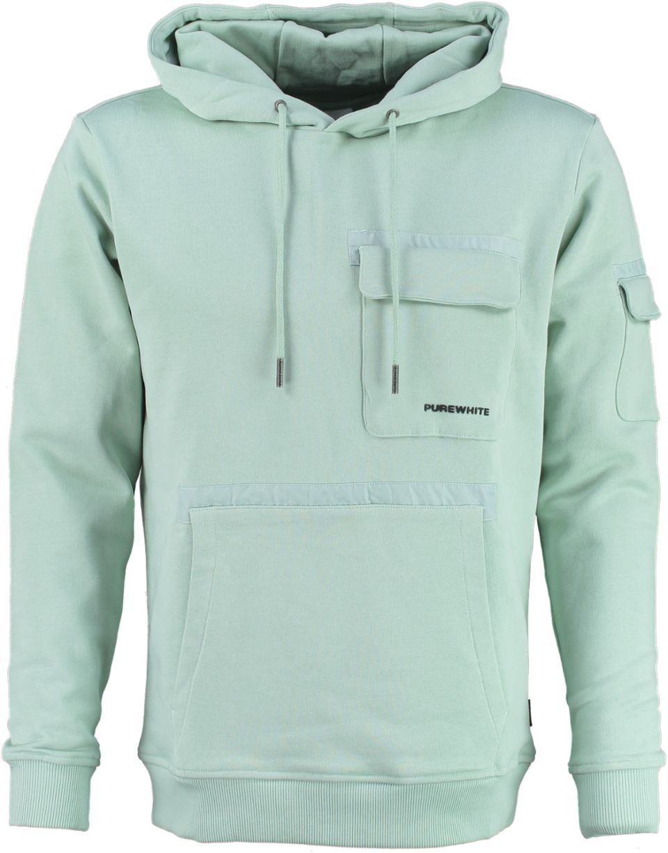 Purewhite Hoodie  kangaroo pocket 