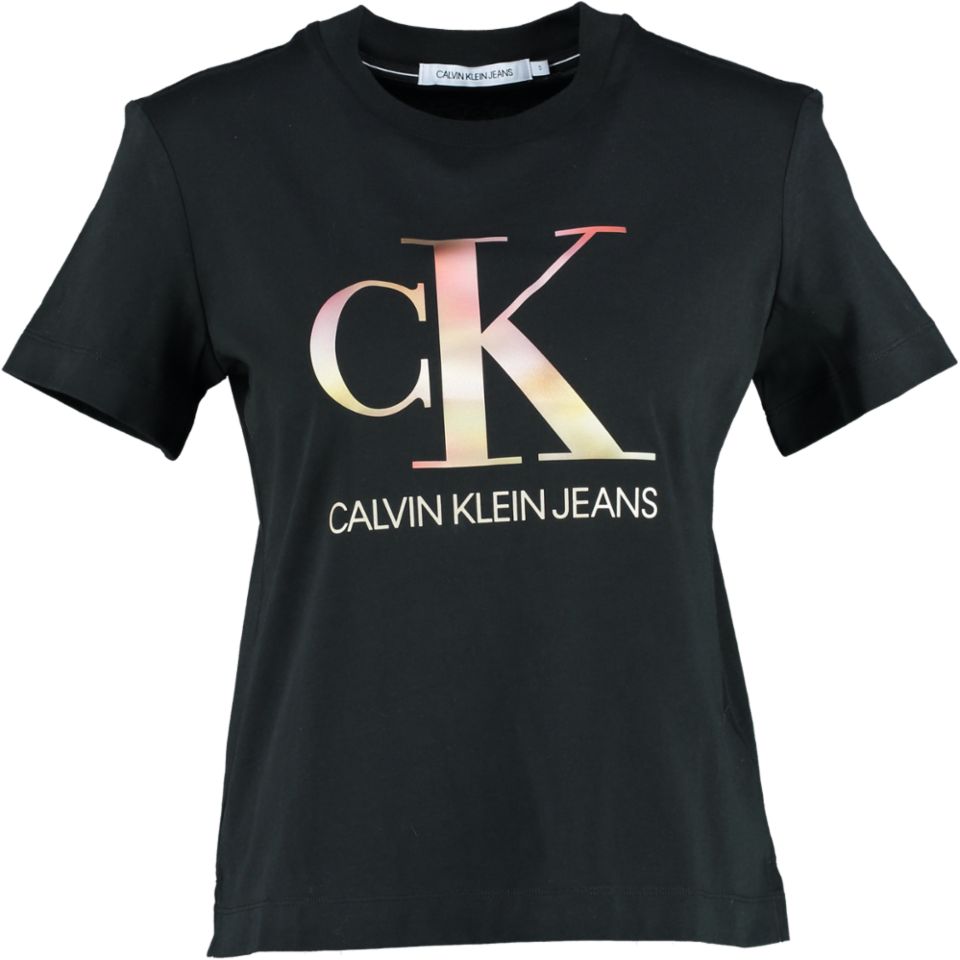 Calvin Klein T-shirt SATIN BONDED BLURRE