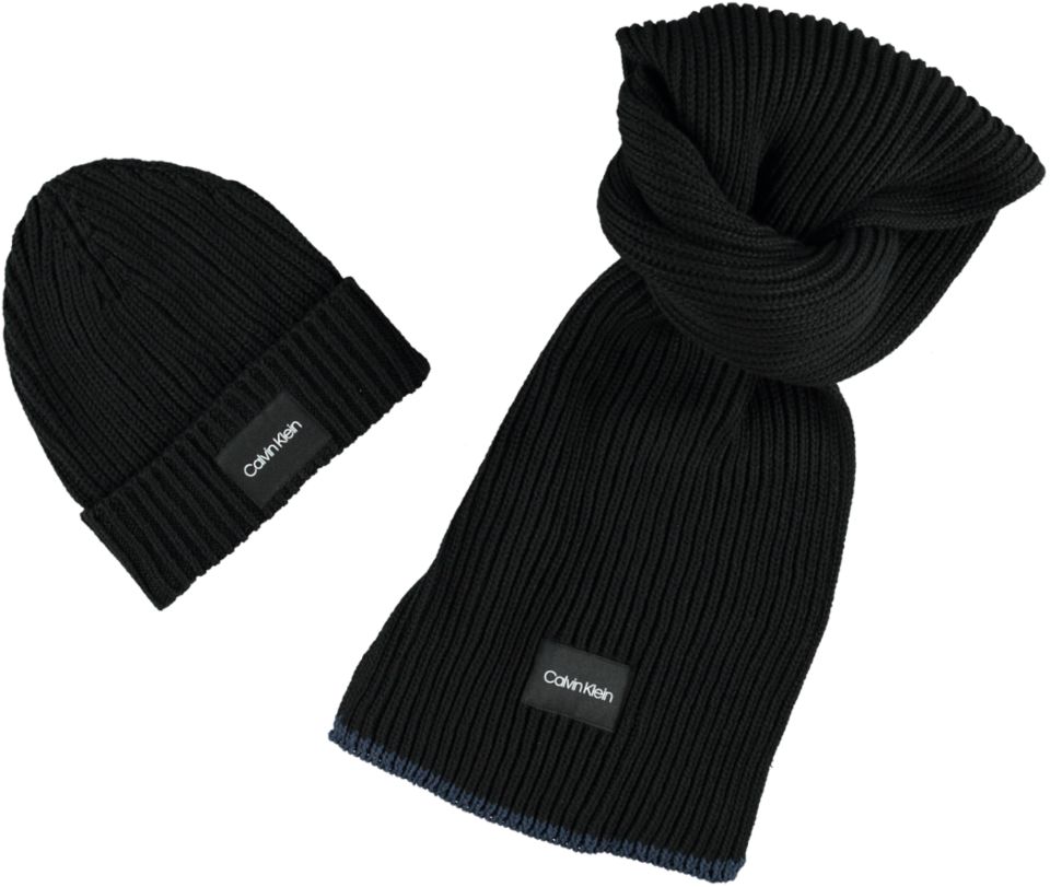 Calvin Klein Sjaal CONTRAST EDGE BEANIE