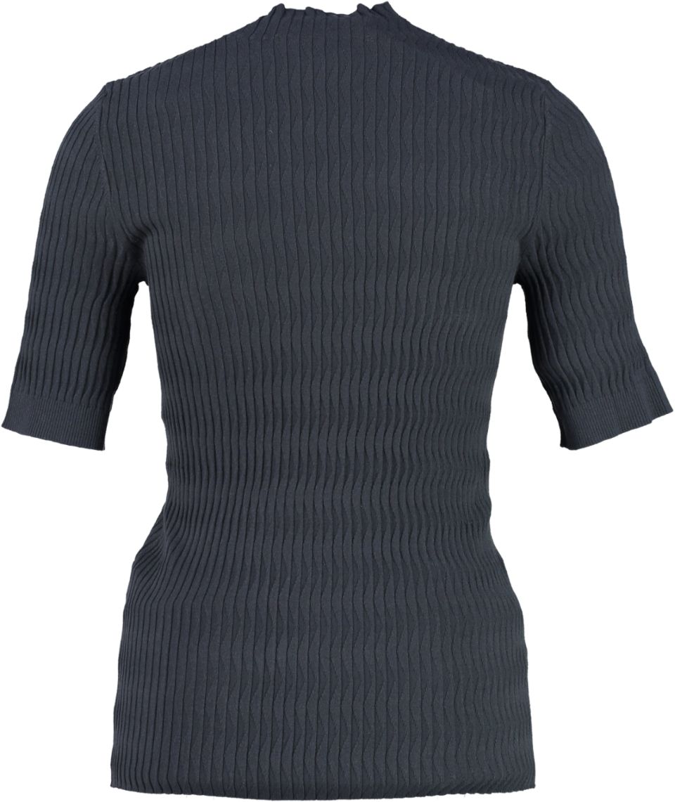 Yaya T-shirt Fancy textured sweater