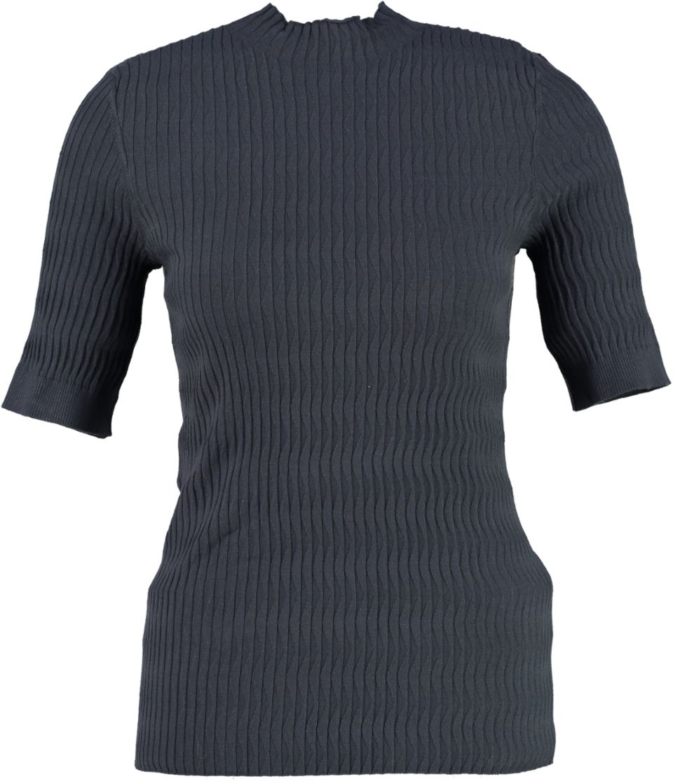 Yaya T-shirt Fancy textured sweater