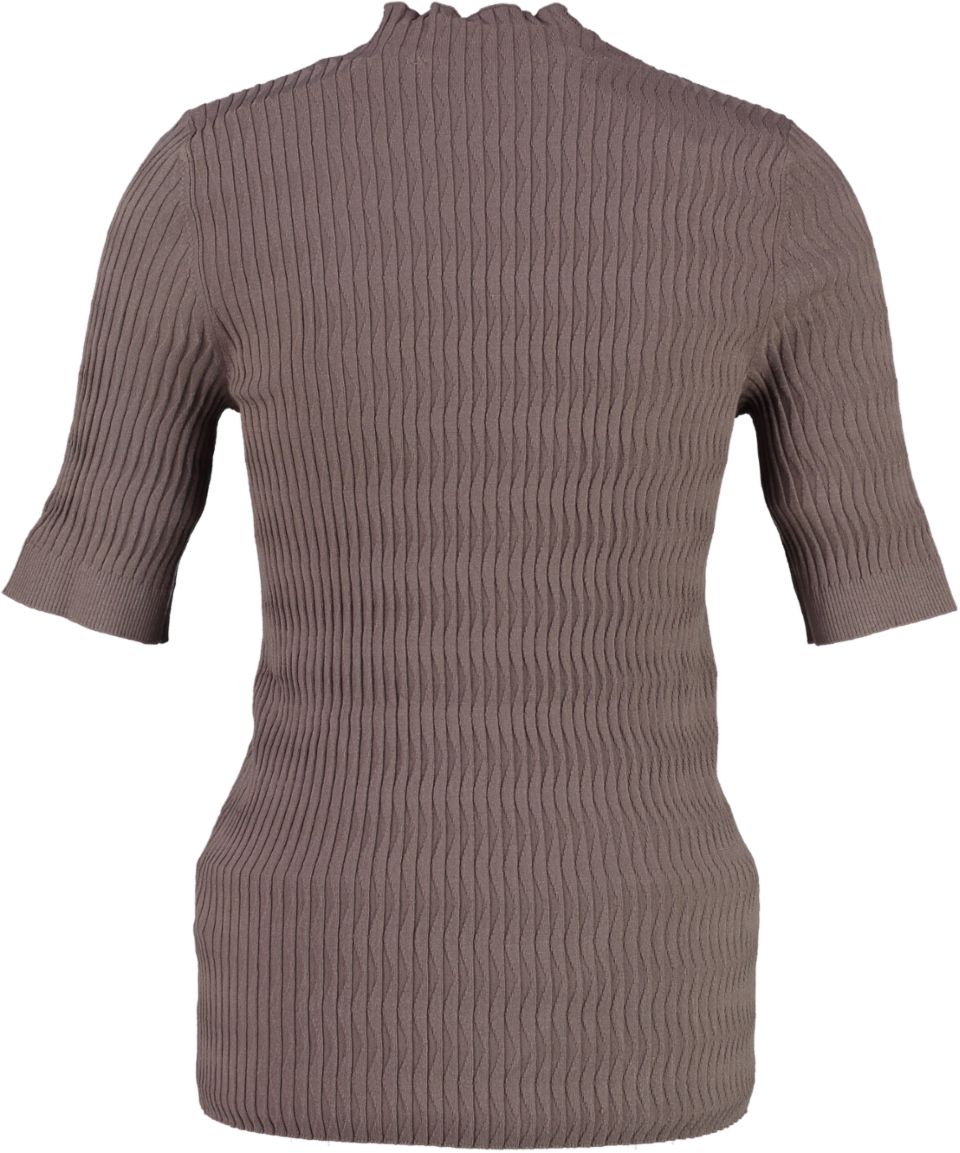 Yaya Longsleeve Fancy textured sweater