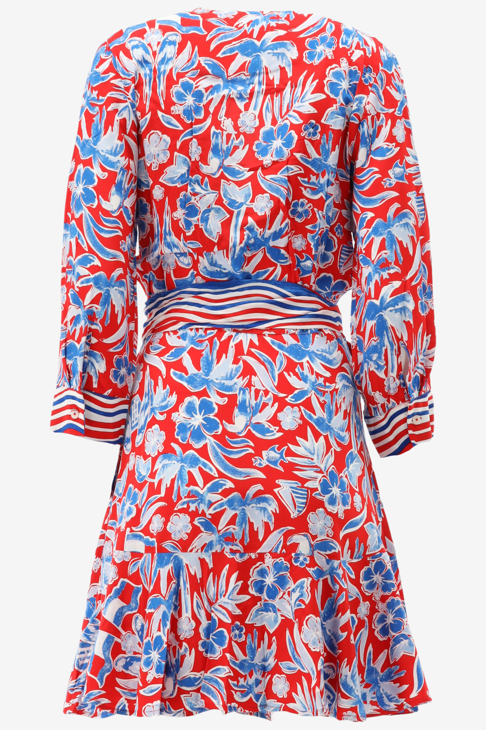 Tommy Hilfiger Jurk VIS WRAP KNEE DRESS