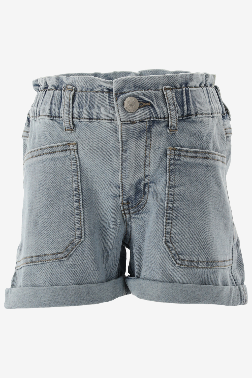 Indian Blue Short PAPERBAG DENIM SHORTS