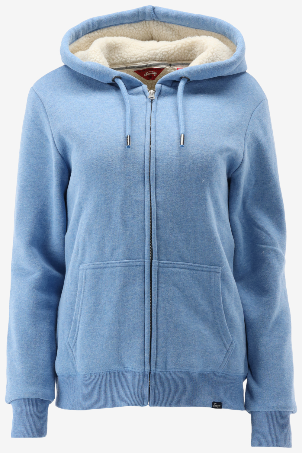 Superdry Sweatvest BORG LINED ZIP HOOD