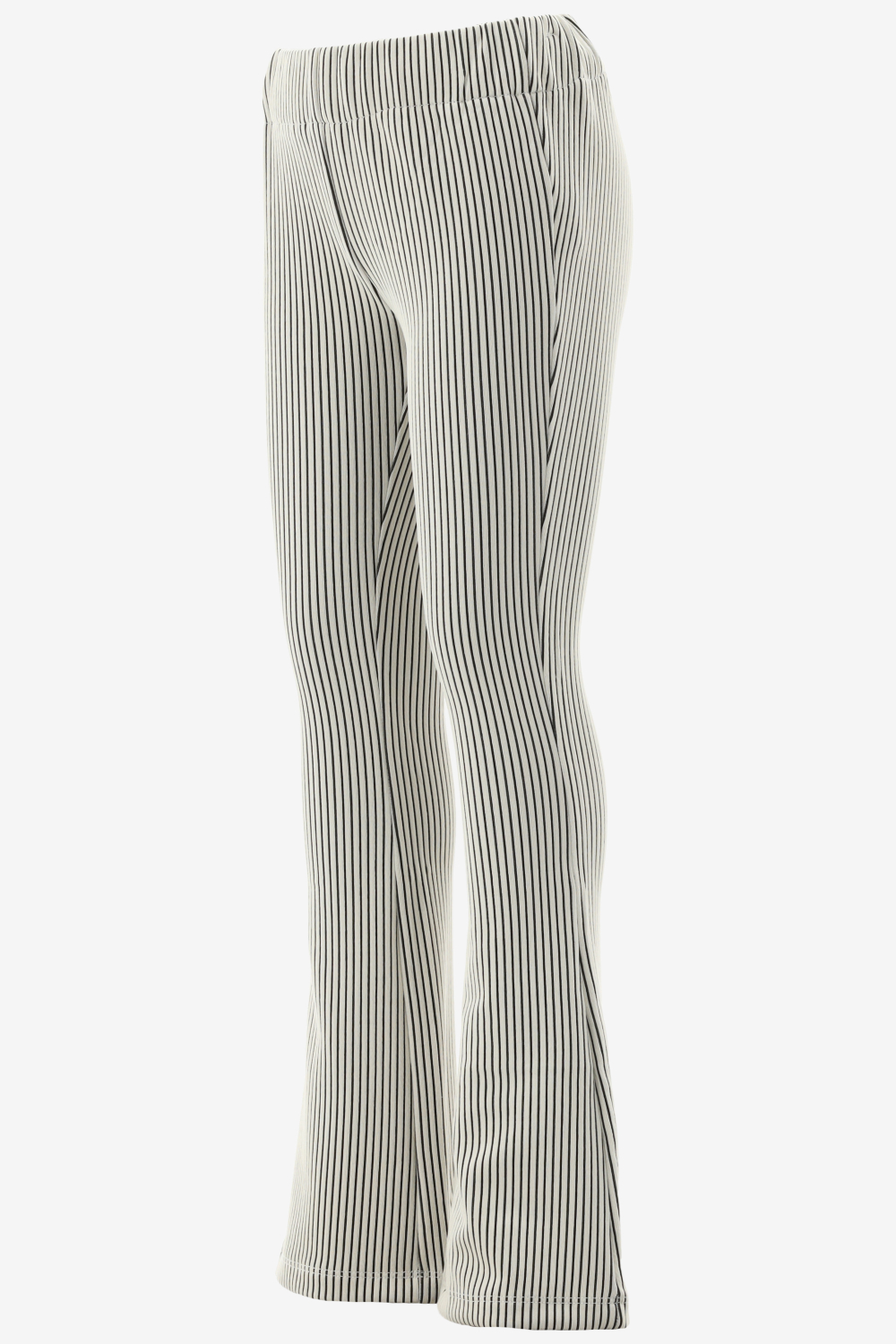 Indian Blue  Flared Pants Rib Stripe