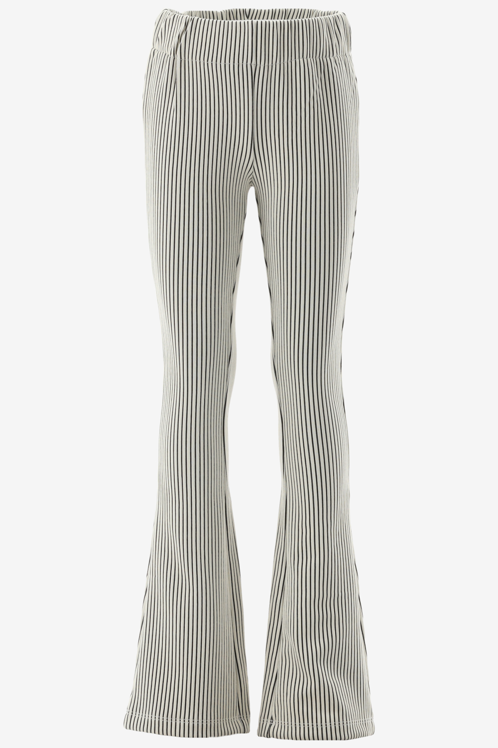 Indian Blue  Flared Pants Rib Stripe