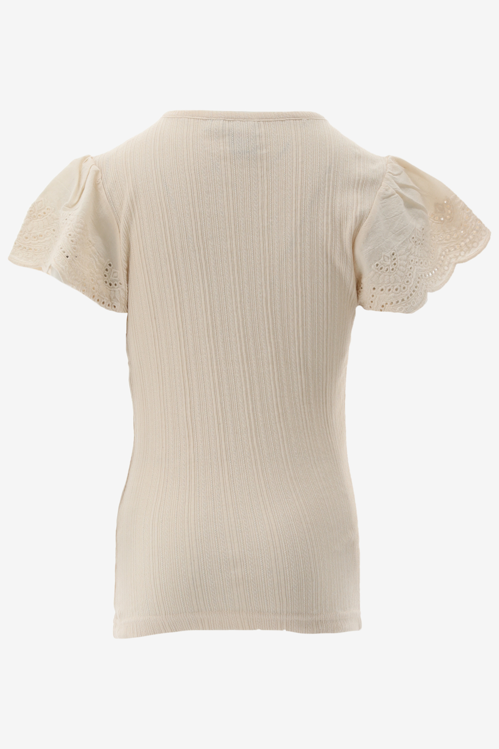 Indian Blue Singlet T-Shirt Broderie Anglaise