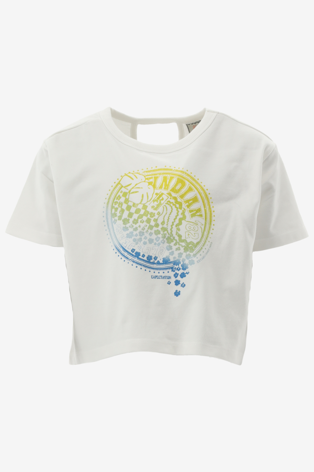 Indian Blue T-shirt T-Shirt IBJ Flower