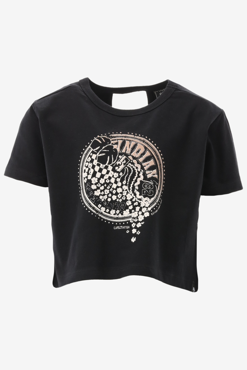 Indian Blue T-shirt T-Shirt IBJ Flower
