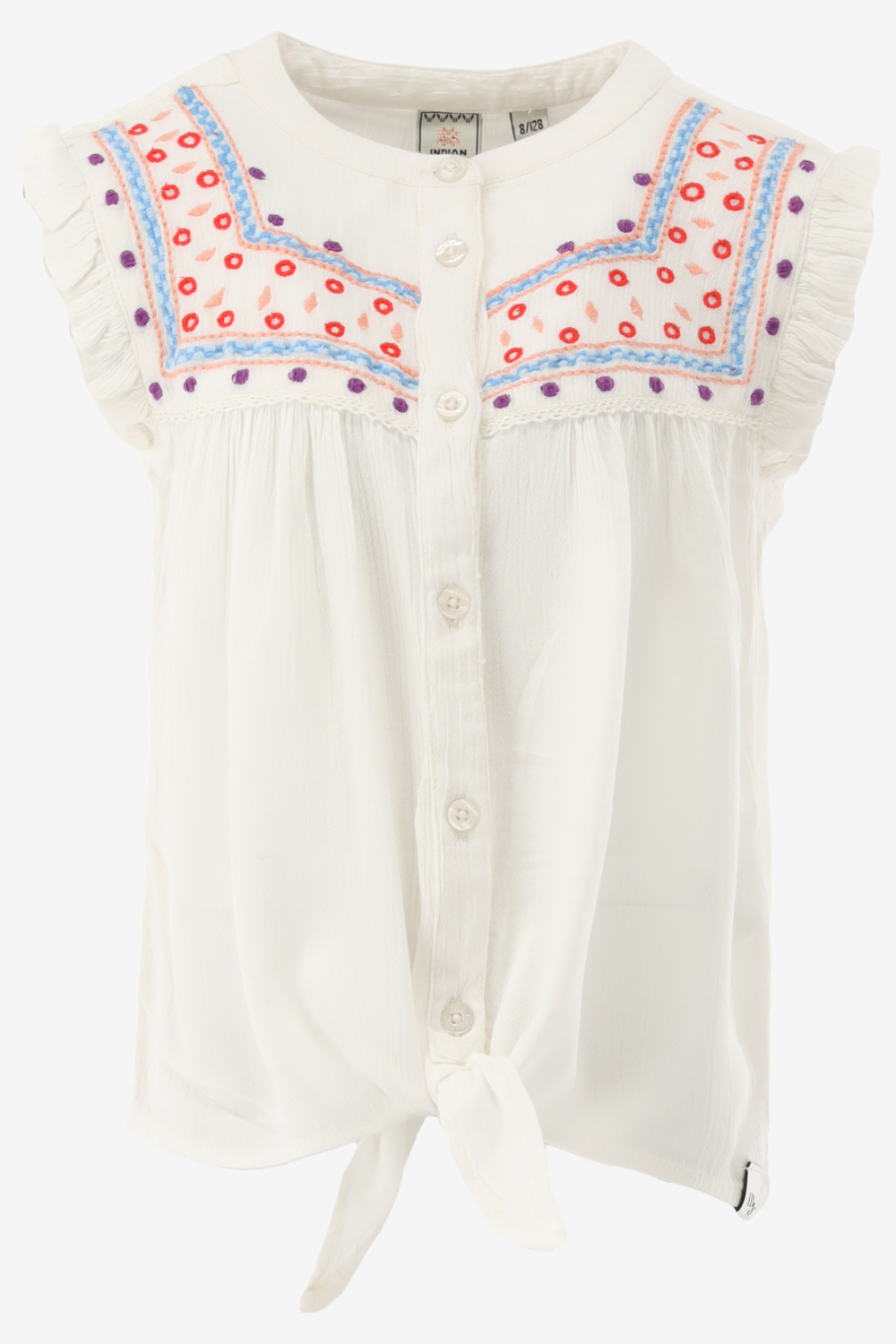 Indian Blue Blouse Festival Embroidery Shirt