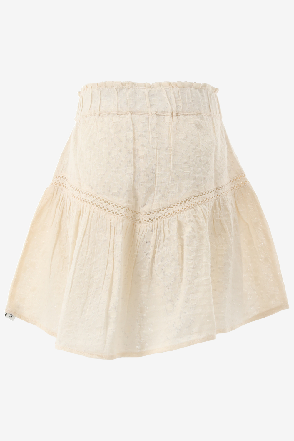 Indian Blue Rok Lace Ruffle Skirt