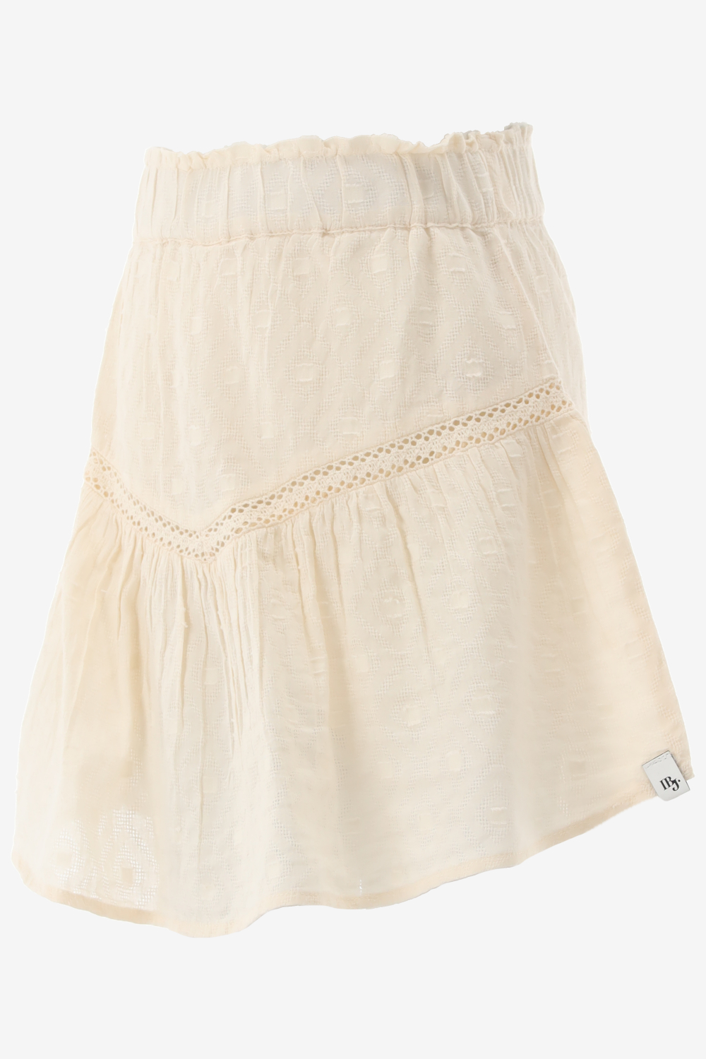 Indian Blue Rok Lace Ruffle Skirt