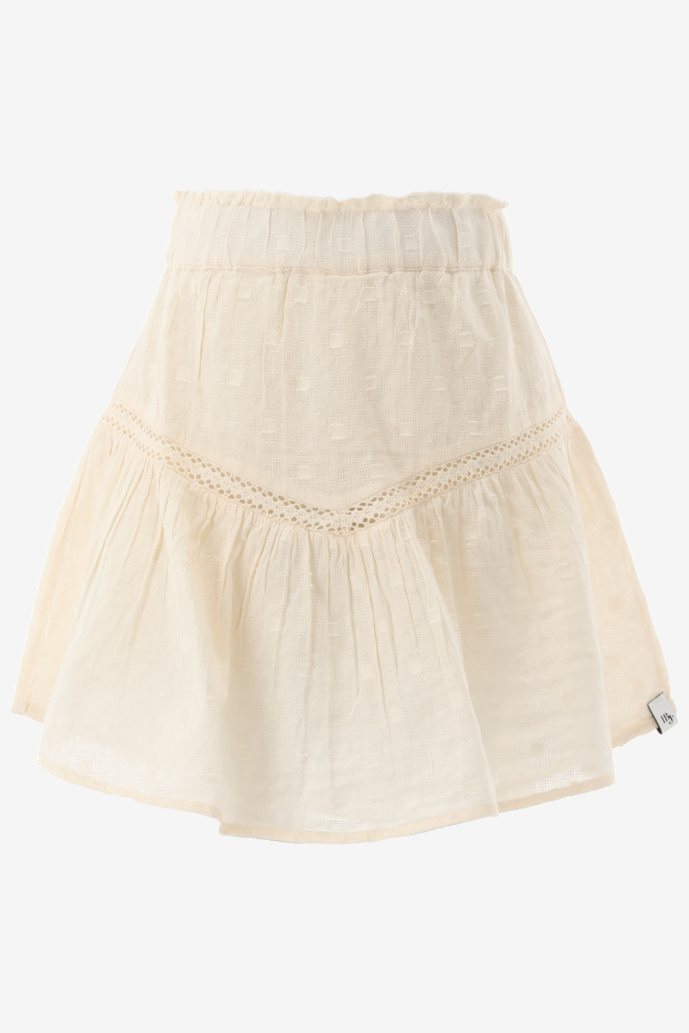 Indian Blue Rok Lace Ruffle Skirt