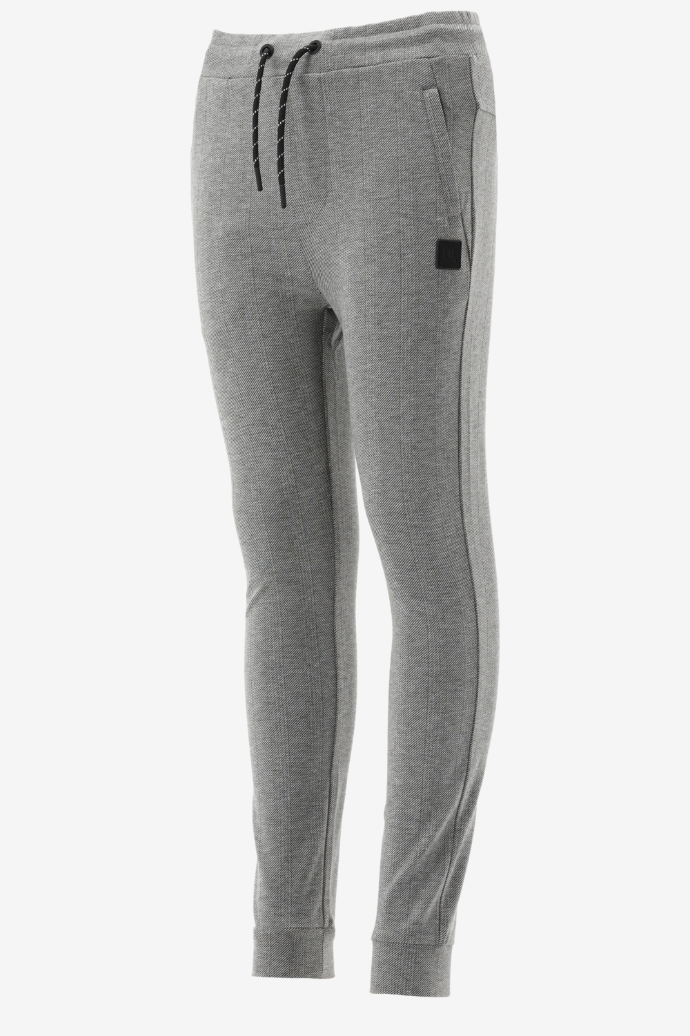 Indian Blue Chino Jogpant Zip Herringbone
