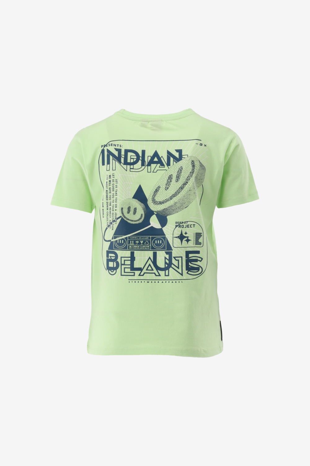 Indian Blue T-shirt T-Shirt Indian Smile