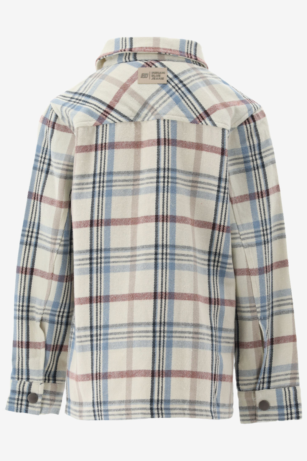 Indian Blue Casual Shirt Shirt Jacket Check