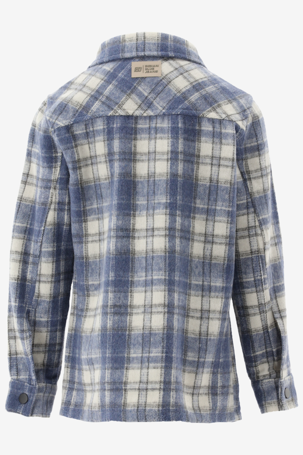 Indian Blue Casual Shirt Shirt Jacket Check