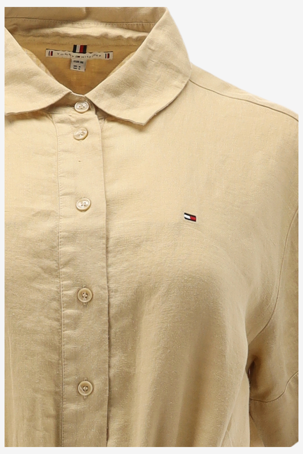 Tommy Hilfiger Jurk LINEN SS MIDI SHIRT