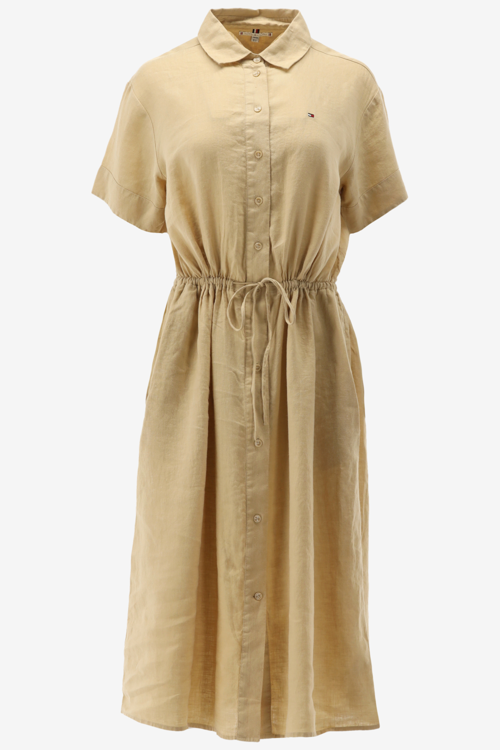 Tommy Hilfiger Jurk LINEN SS MIDI SHIRT