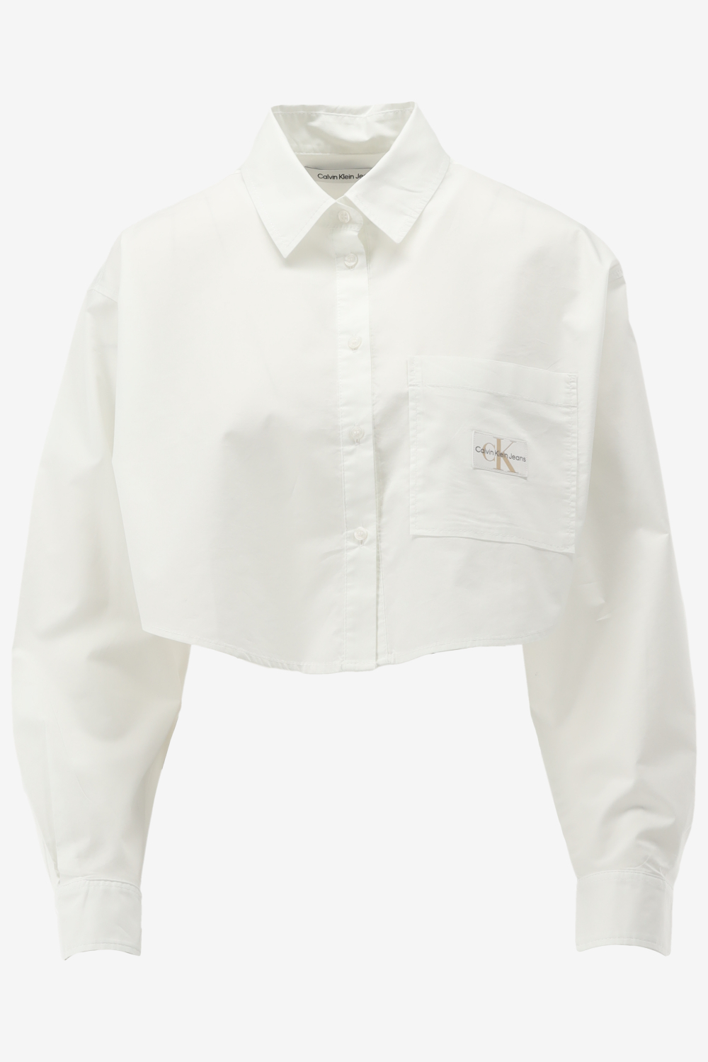 Calvin Klein Blouse WOVEN LABEL CROPPED, 0LB