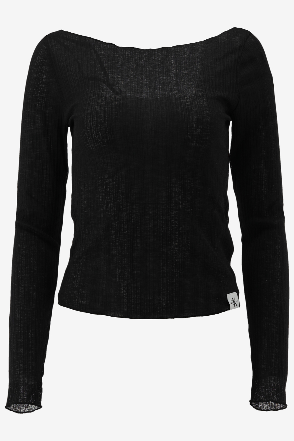 Calvin Klein Longsleeve SHEER RIB LONG SLEEV