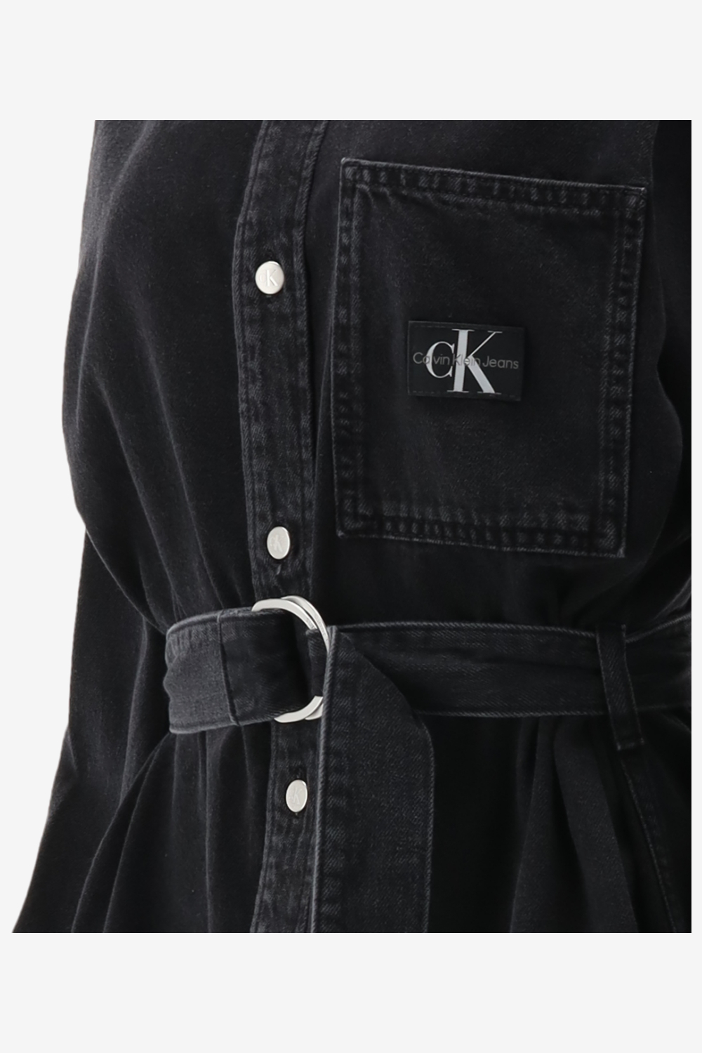 Calvin Klein Jurk BELTED UTILITY DENIM
