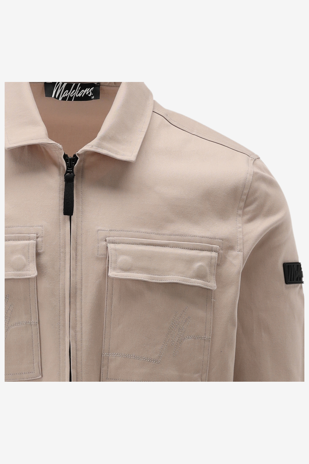 Malelions Casual Shirt COTTON ZIP OVERSHIRT
