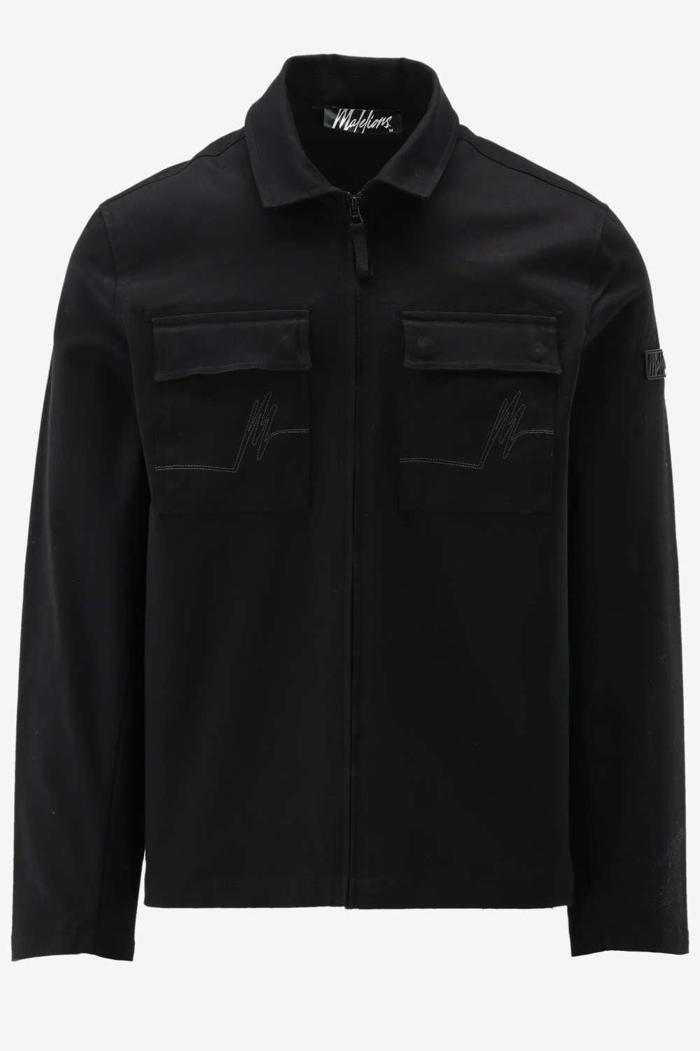 Malelions Casual Shirt COTTON ZIP OVERSHIRT