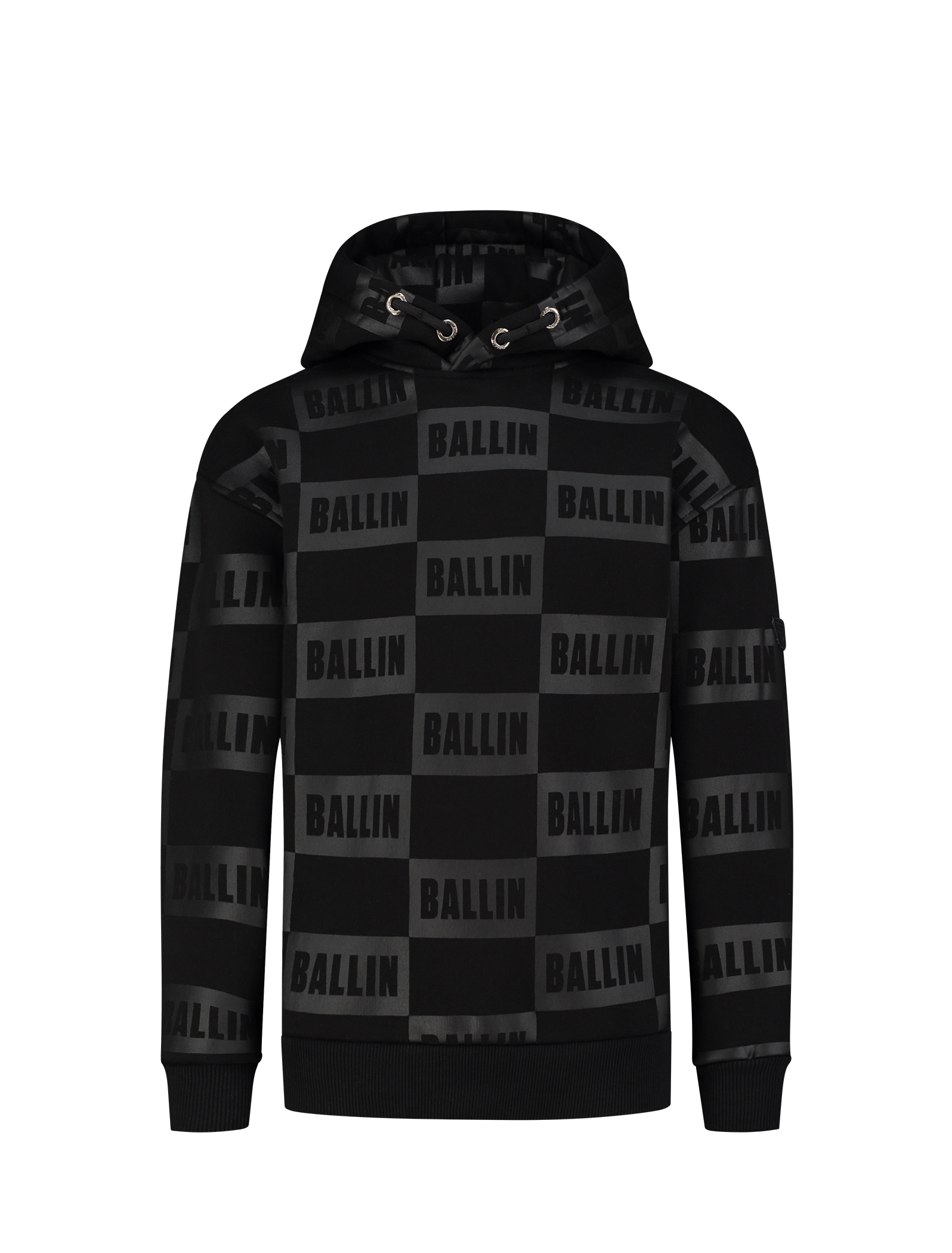 Ballin Hoodie CHECK LOGO PRINT