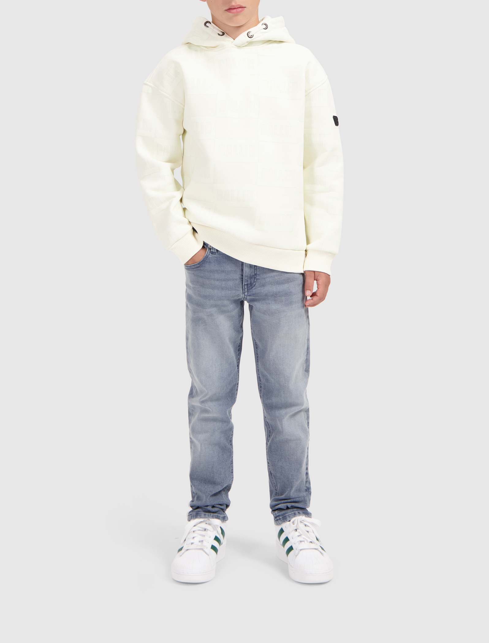 Ballin Hoodie CHECK LOGO PRINT