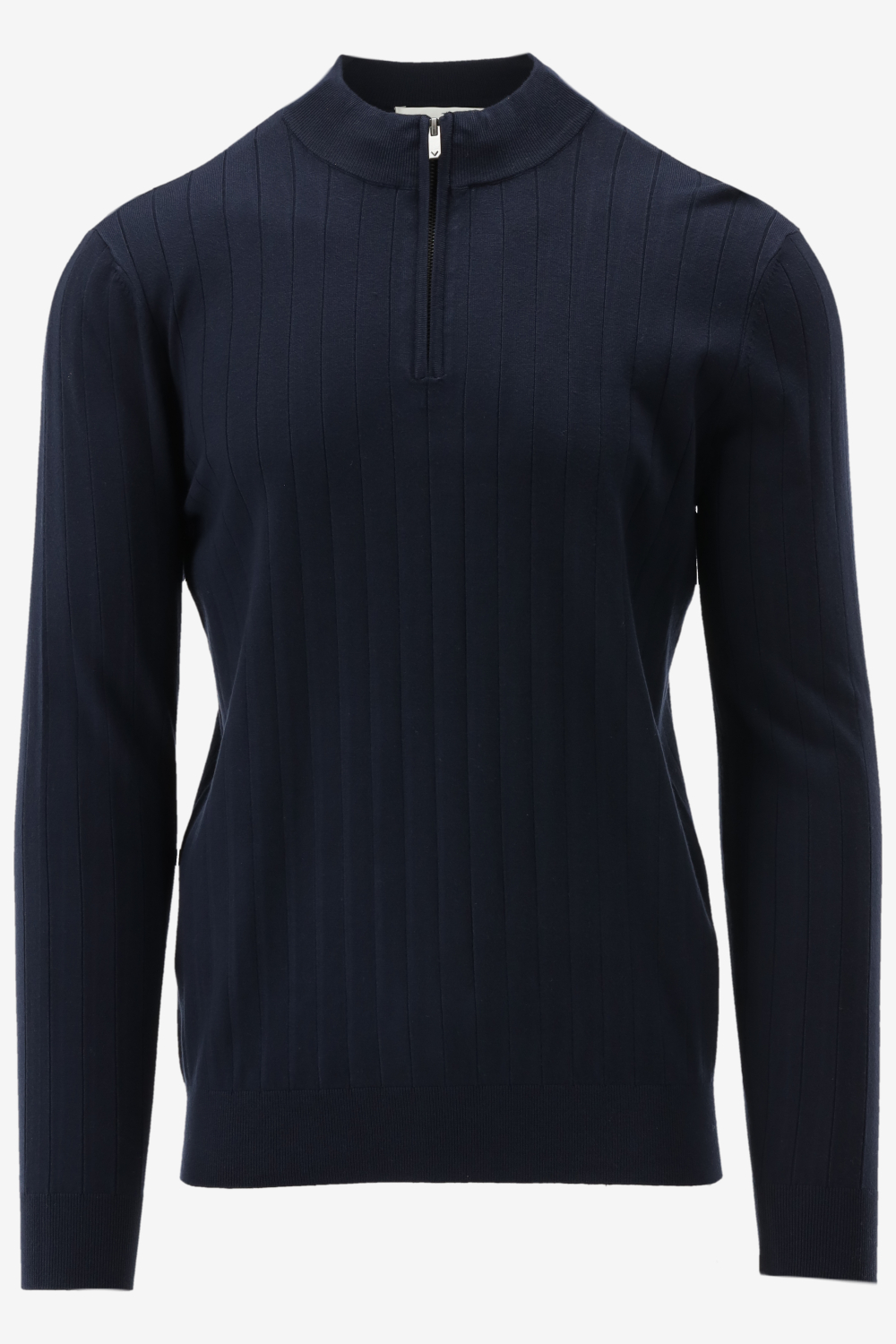 Pure Path Trui VERTICAL STRIPED HALFZIP KNIT