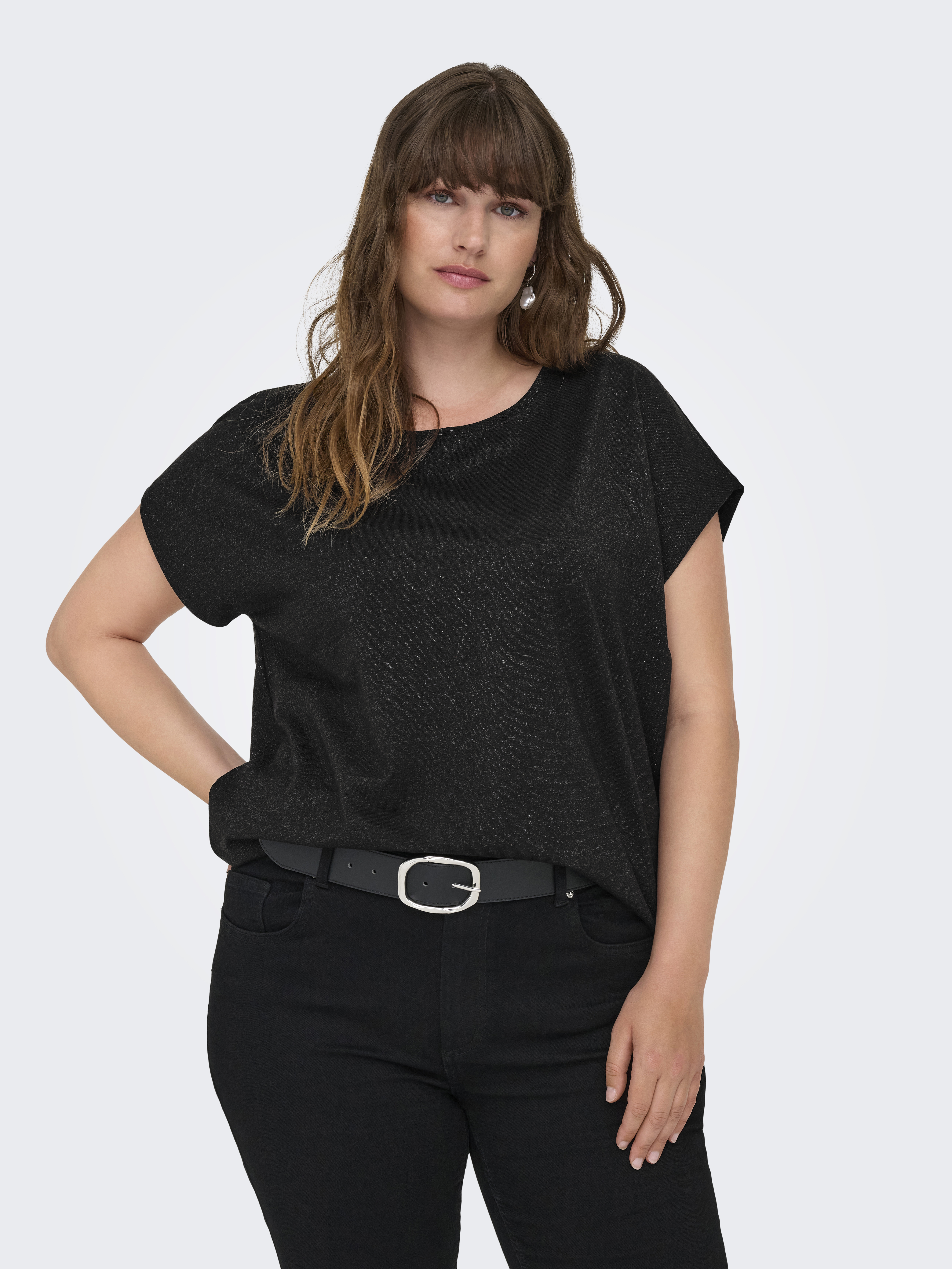 Only Carmakoma T-shirt MOSTER GLITTER