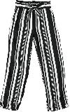 Indian Blue Loose Fit STRIPED PANTS