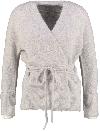 Yaya Vest Rib cardigan with 